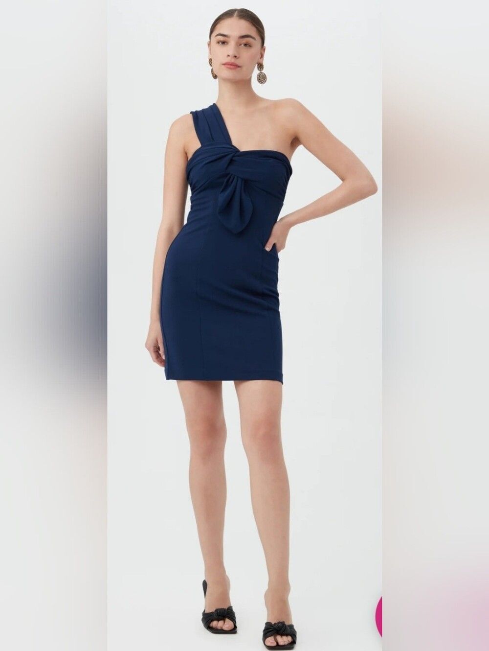 Trina Turk Times Square Dress NWT Size 8 Navy Blue